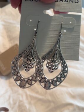 Lucky brand silver dangle earrings
